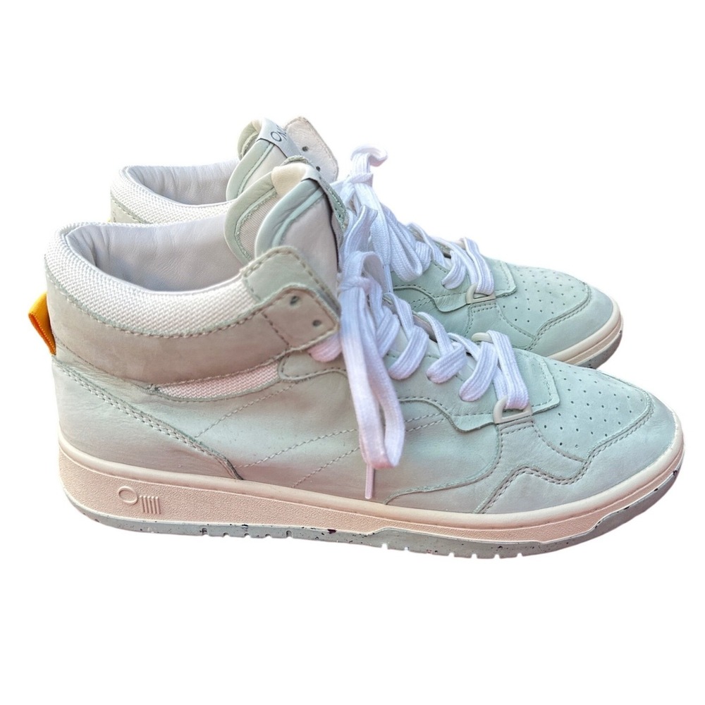 ONCEPT Playoff S23 Philly Seafoam Leather High Top Sneakers Women 8.5 Mint Green